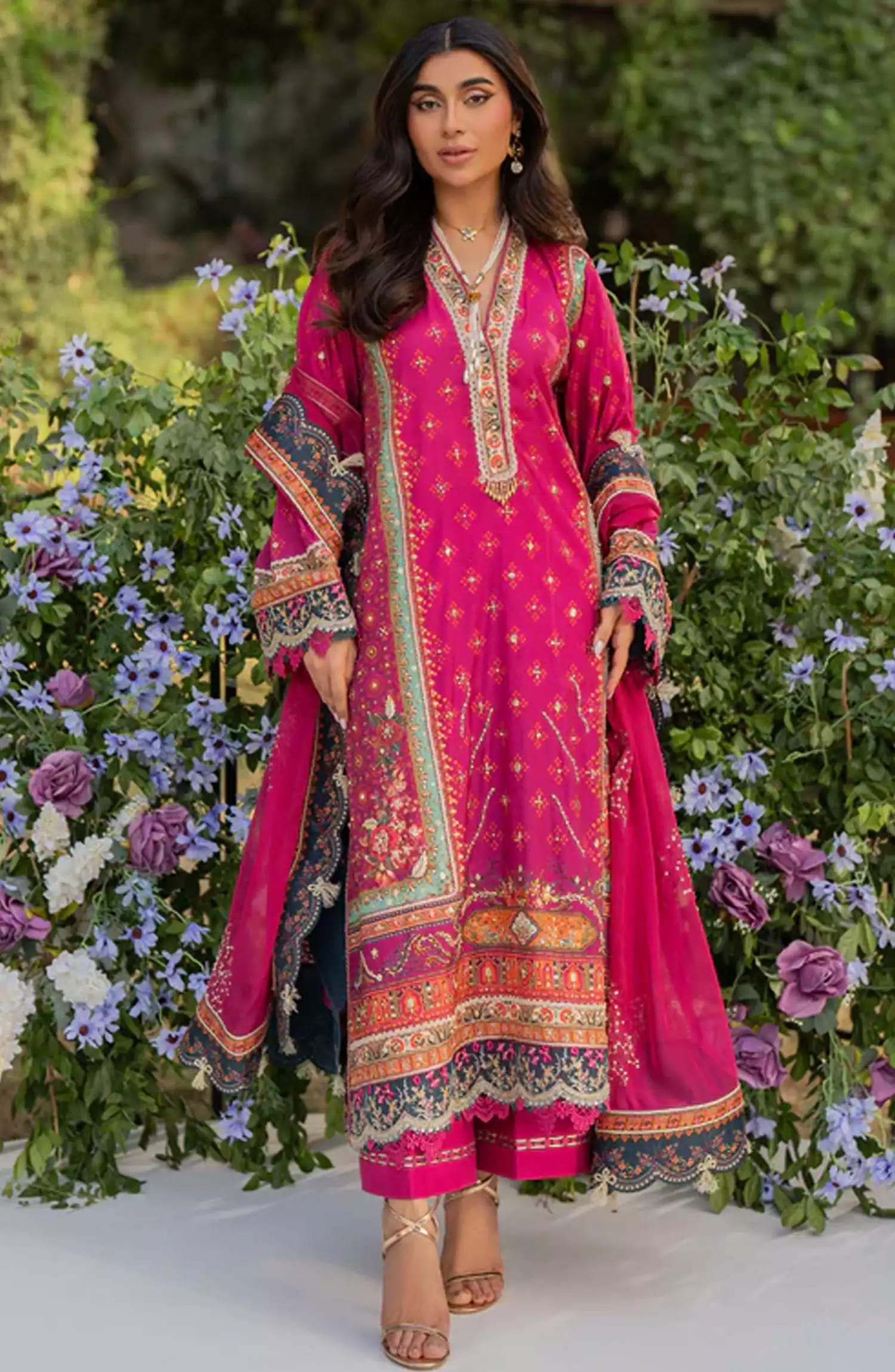 Qalamkar Luxe Silk Collection 2024 - UA-01 ELIA