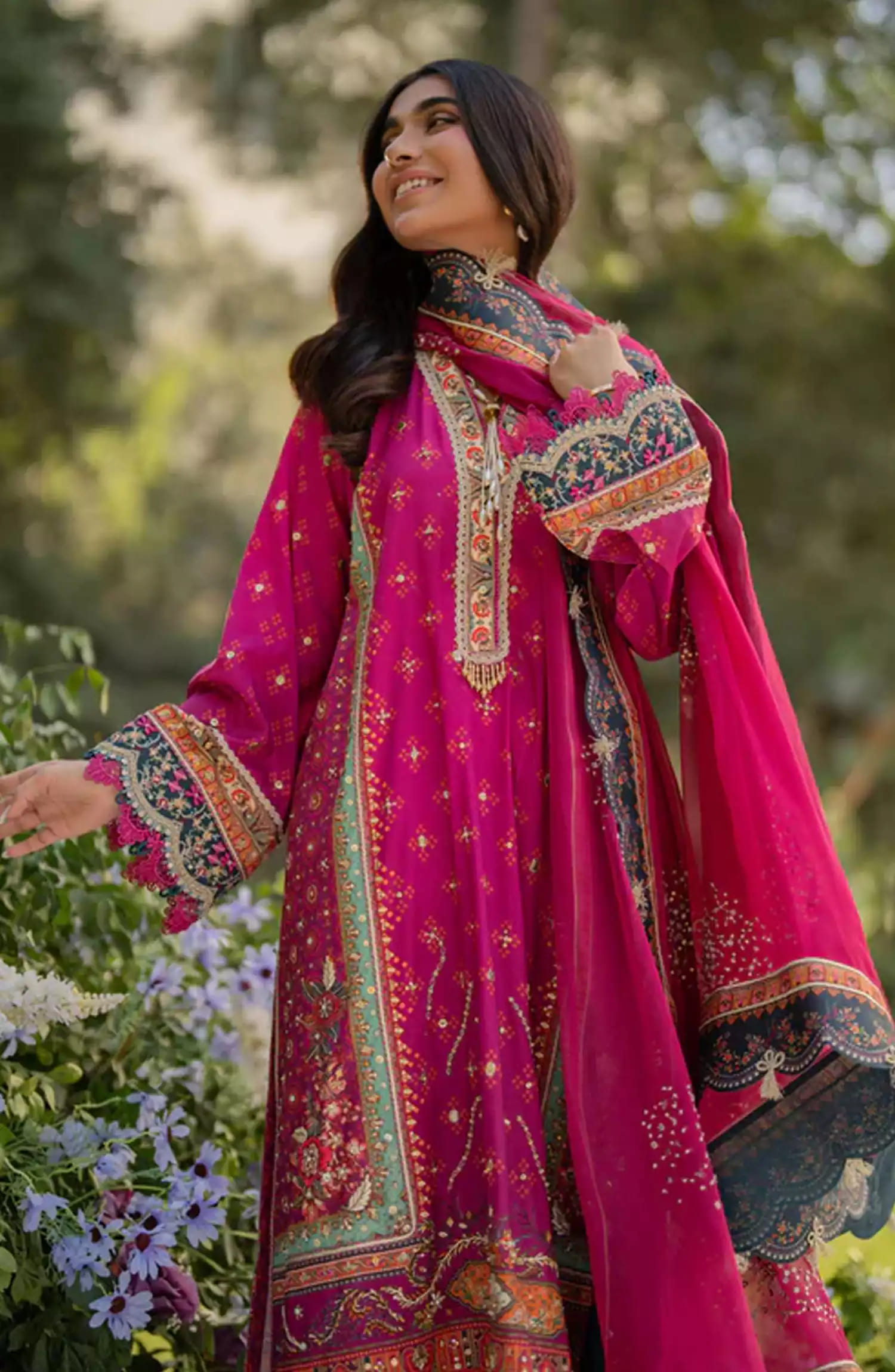 Qalamkar Luxe Silk Collection 2024 - UA-01 ELIA