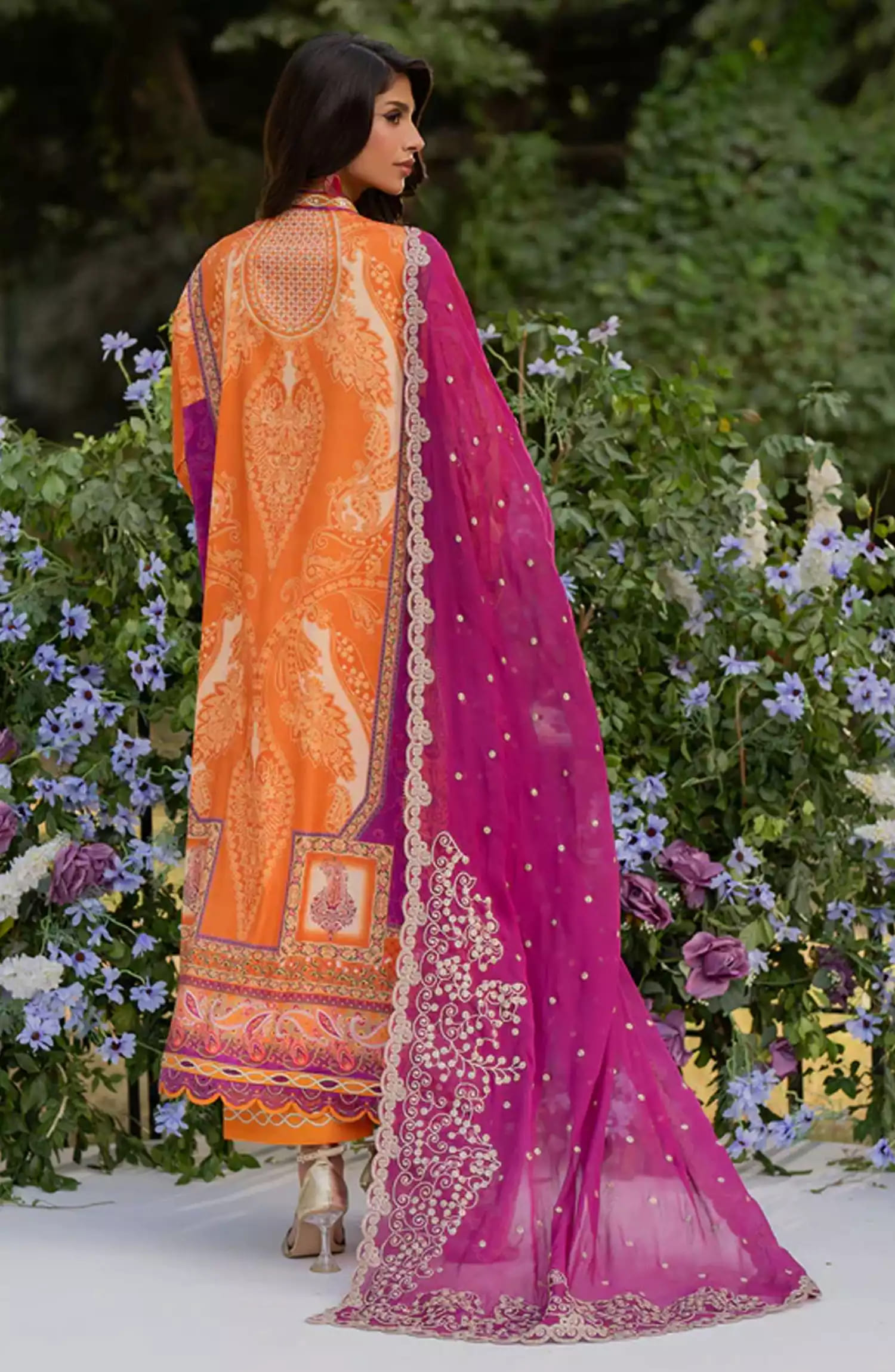 Qalamkar Luxe Silk Collection 2024 - UA-03 ALMA