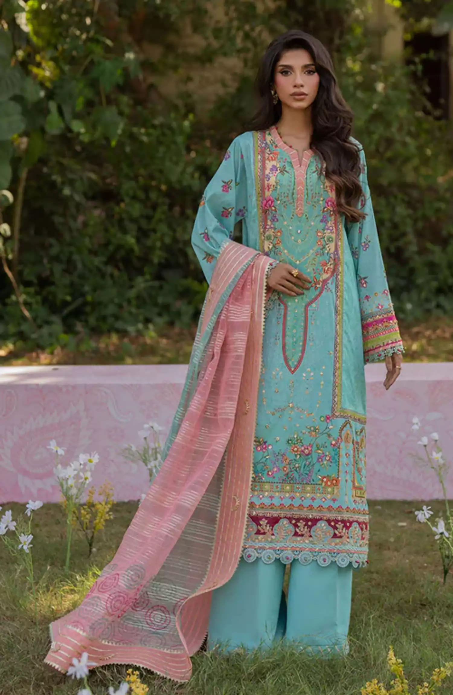 Qalamkar Luxe Silk Collection 2024 - UA-06 SARA