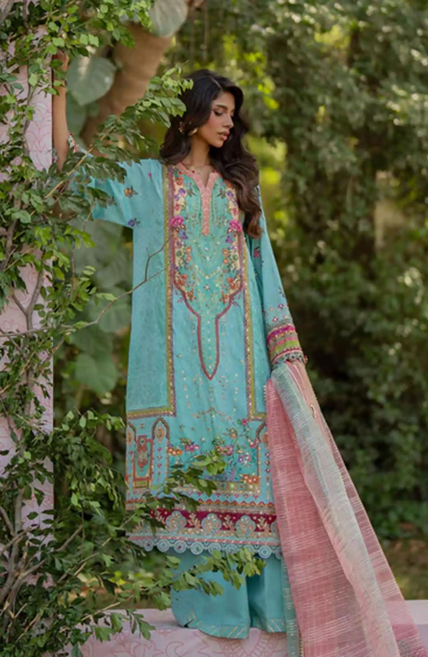 Qalamkar Luxe Silk Collection 2024 - UA-06 SARA