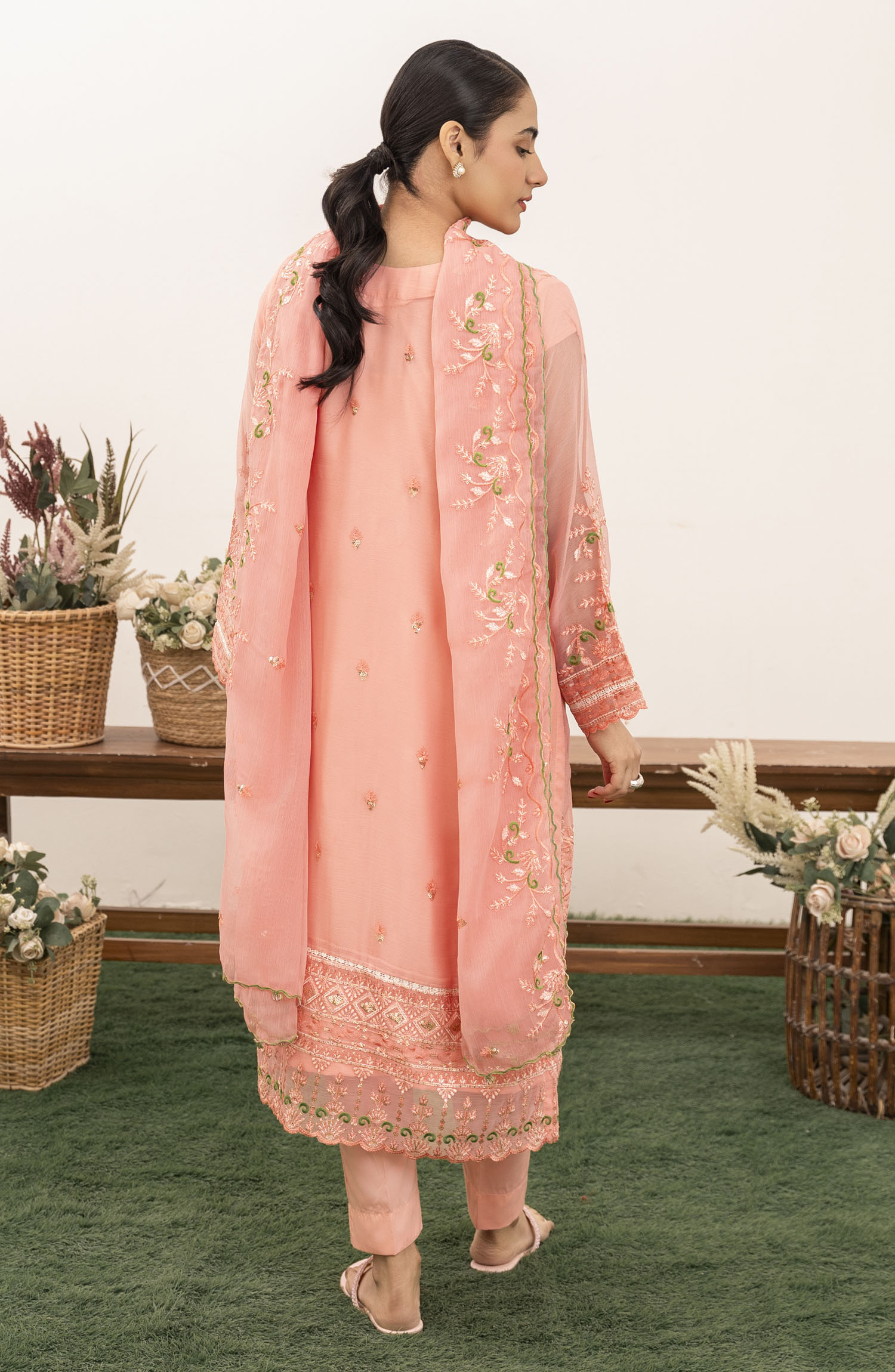 Roop Rang Stitched Collection By AL Harir Apparel-Nazarana B.Pink