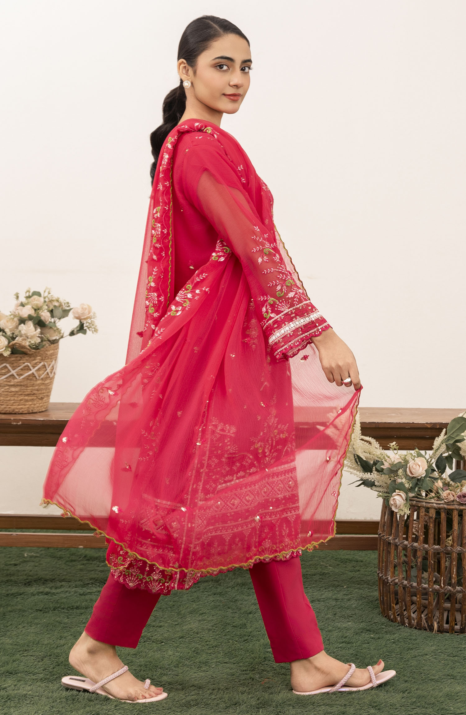 Roop Rang Stitched Collection By AL Harir Apparel-Nazarana S.Pink