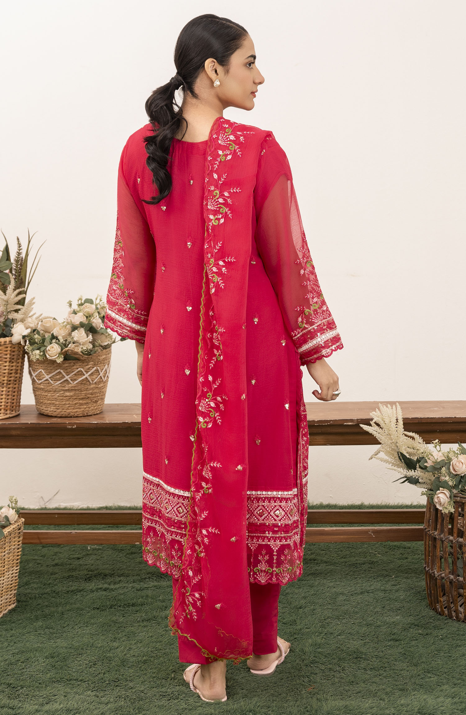 Roop Rang Stitched Collection By AL Harir Apparel-Nazarana S.Pink