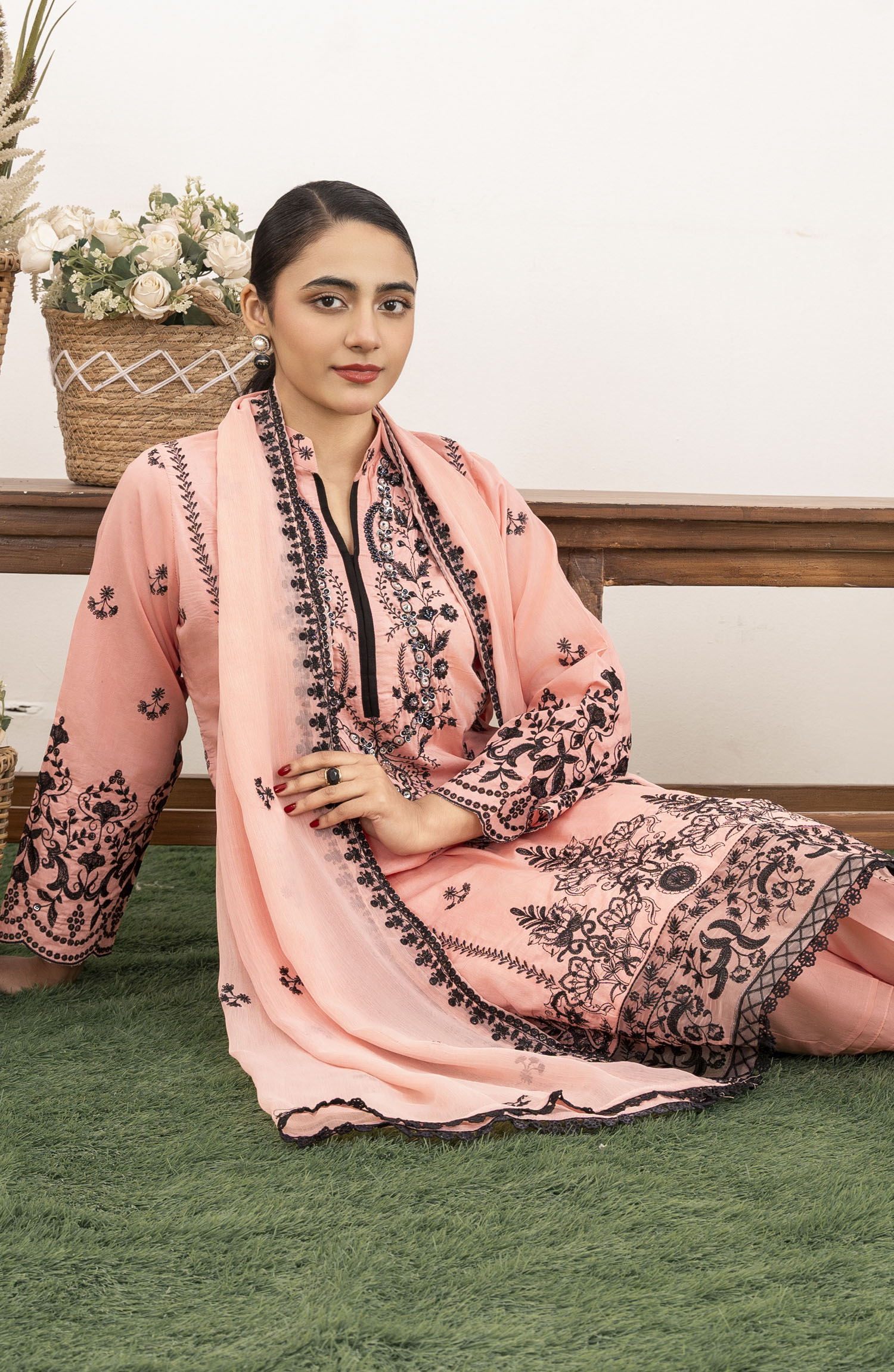 Roop Rang Stitched Collection By AL Harir Apparel-Parisa B.Pink