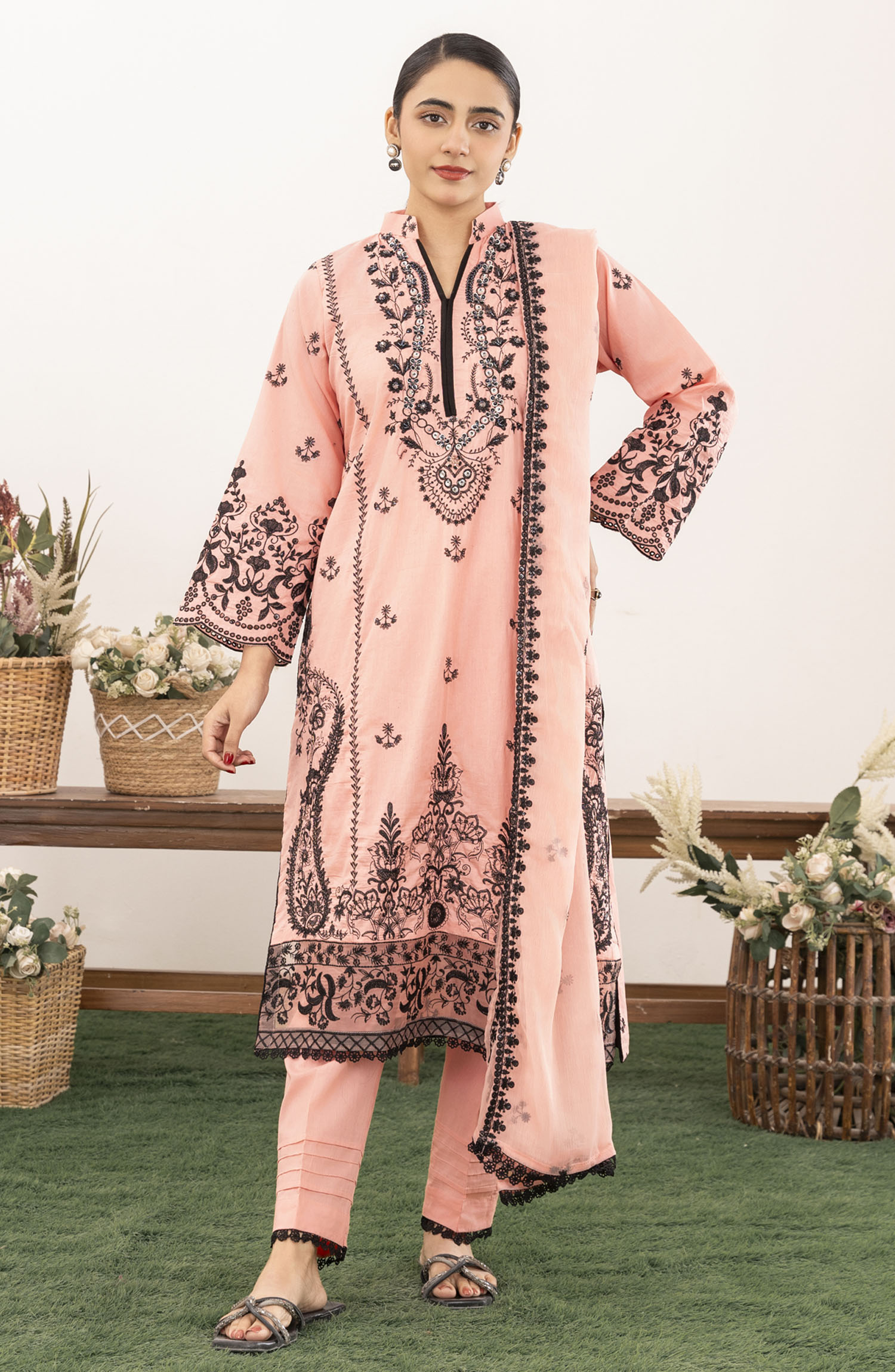 Roop Rang Stitched Collection By AL Harir Apparel-Parisa B.Pink