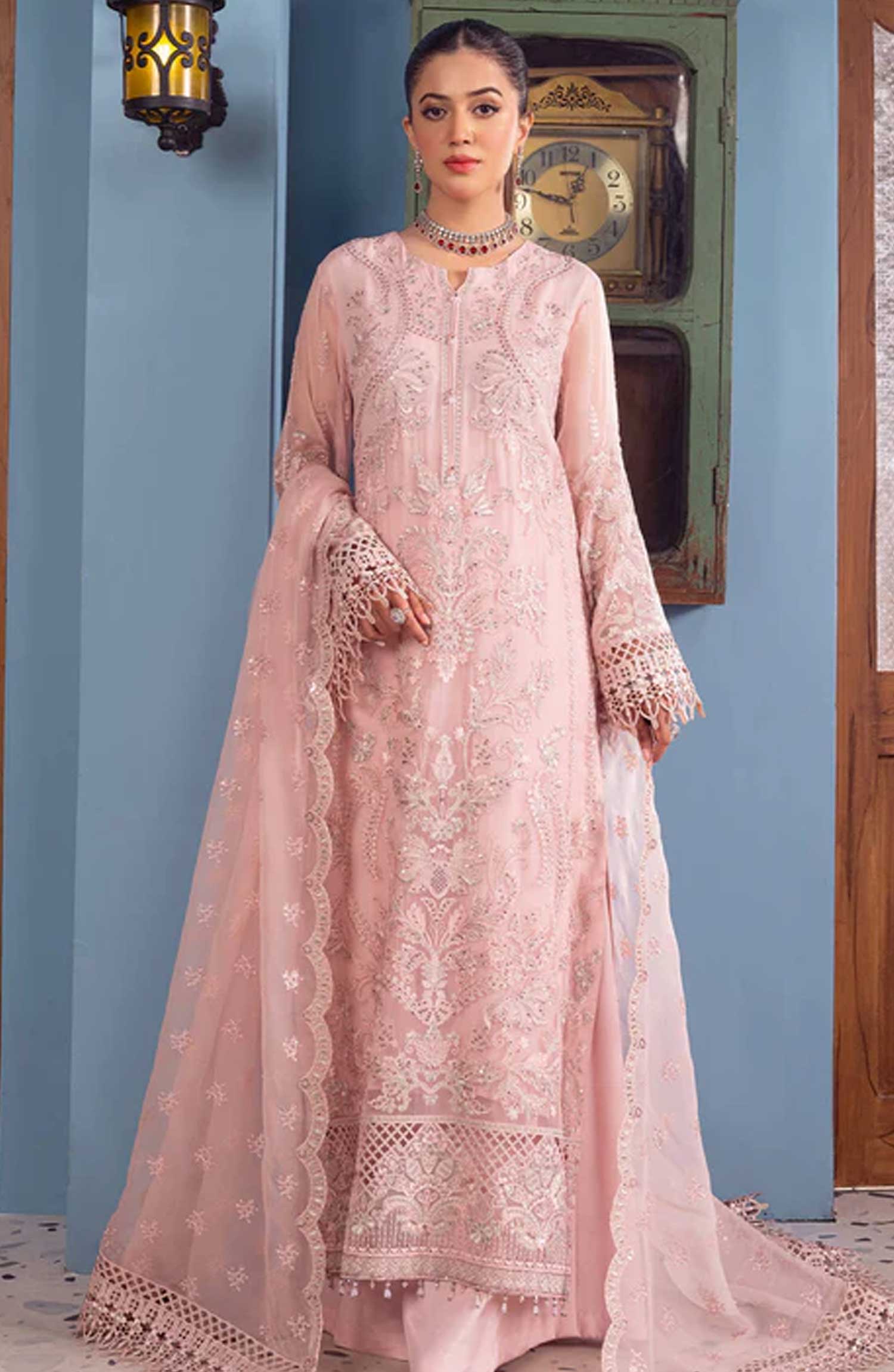 Lamisah Luxury Chiffon Unstitched Collection By Lavish Premium - Urban Edge