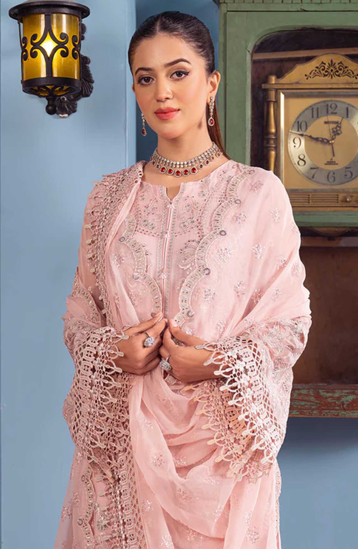 Lamisah Luxury Chiffon Unstitched Collection By Lavish Premium - Urban Edge