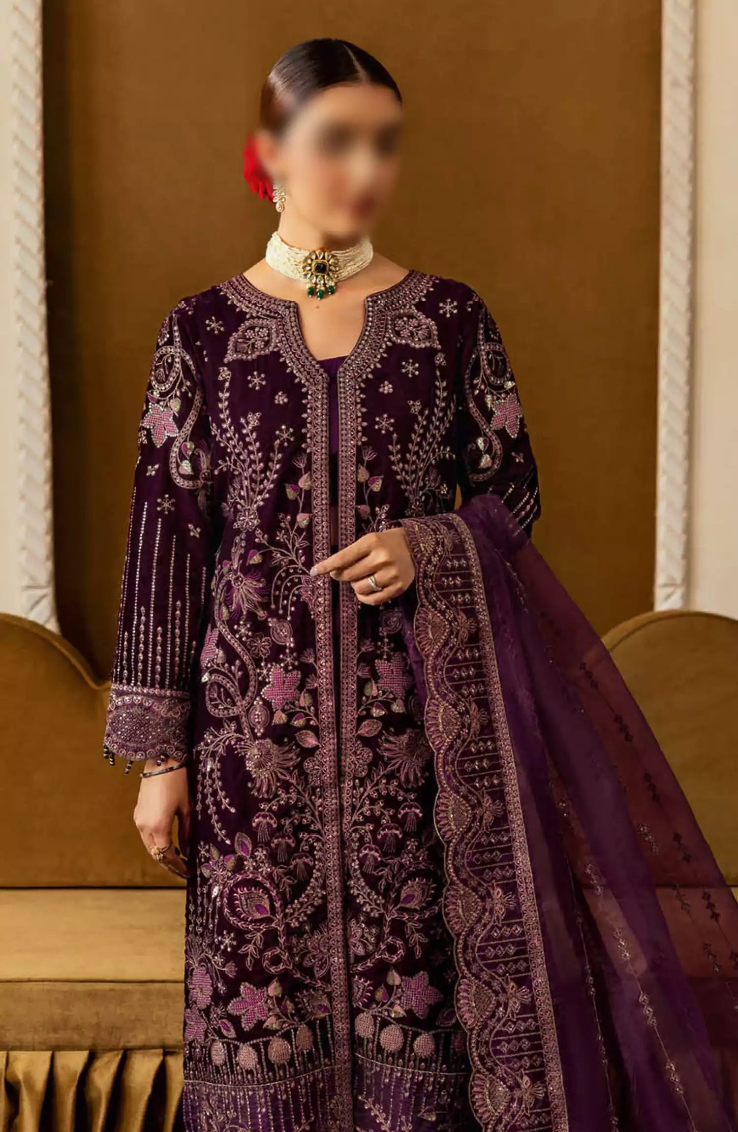 Ramsha Luxury Velvet Festive Wear 2024 - V-605