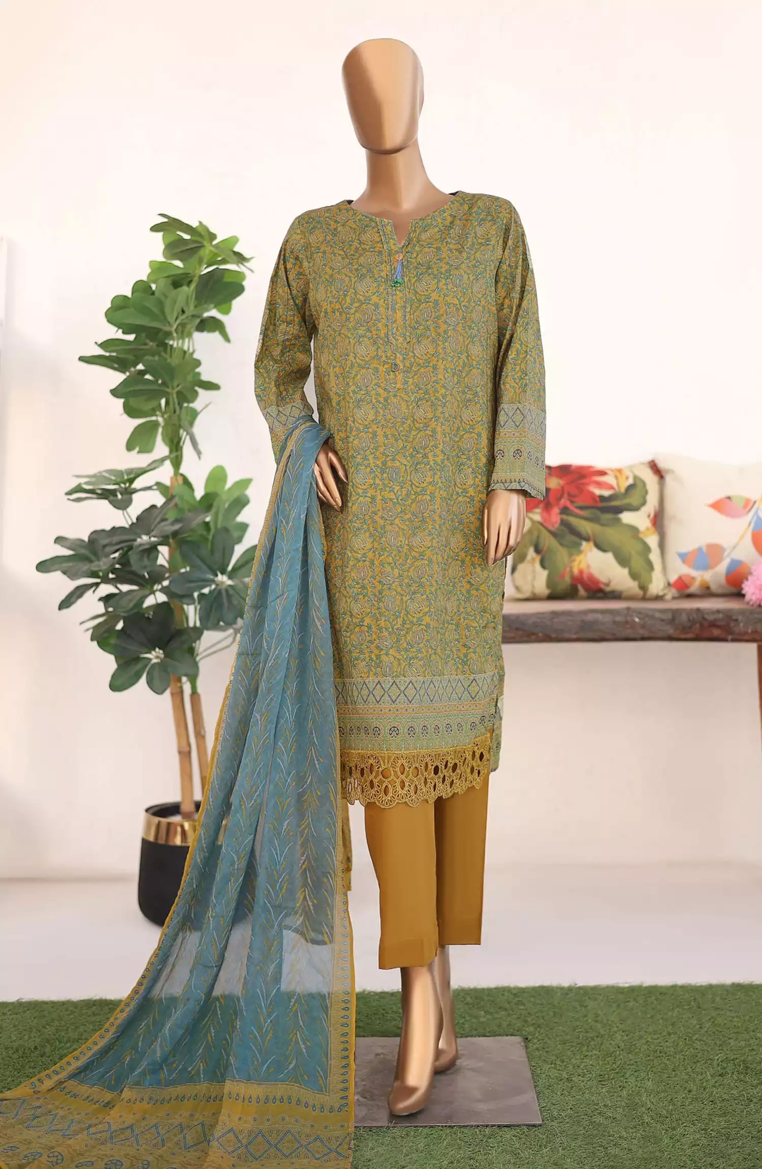 HZ Virsa Meenakari Embroidered Collection - VMC 94