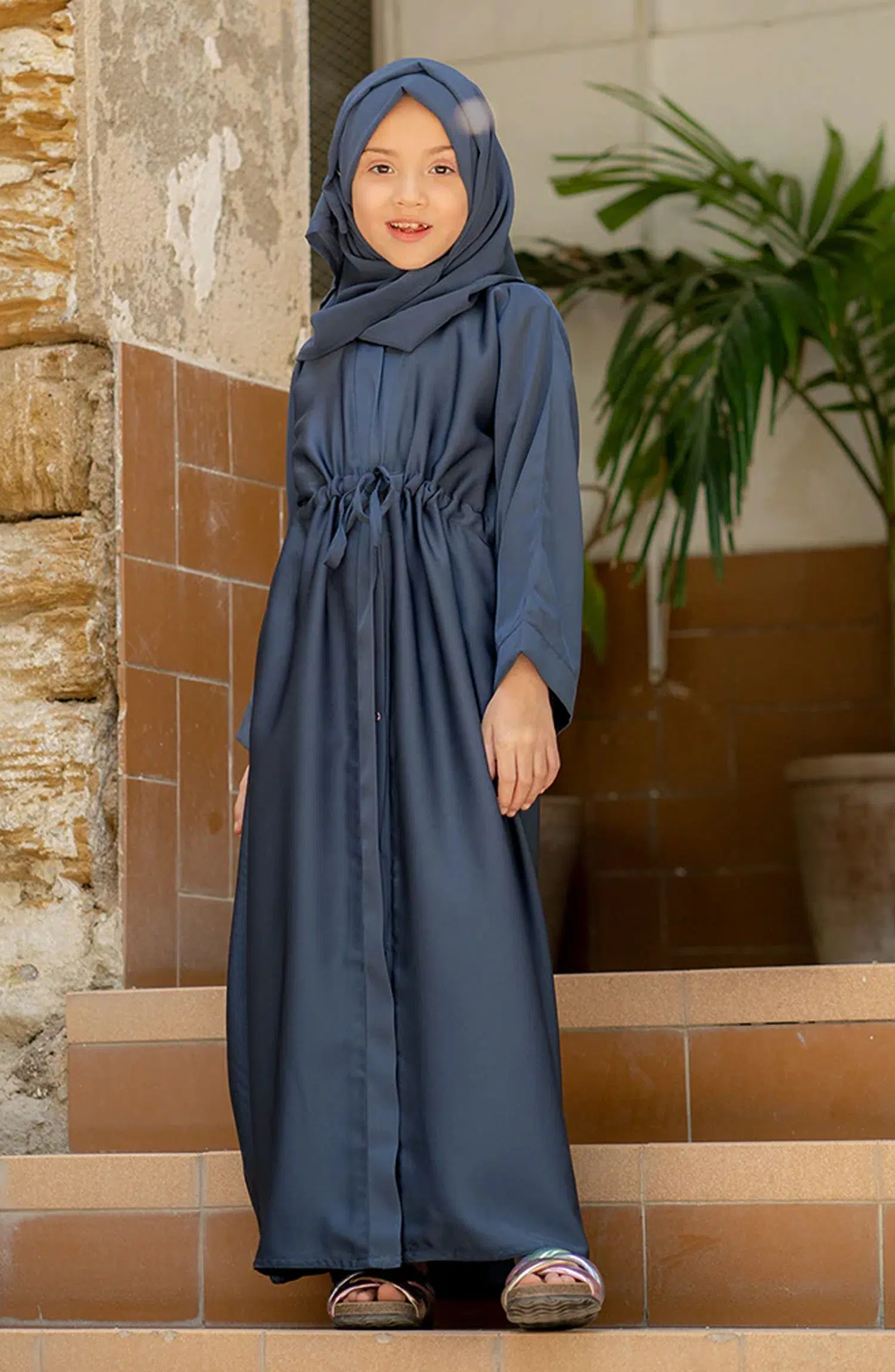 Black Camels Summer Kids Abaya Collection - Wafa Basic Abaya