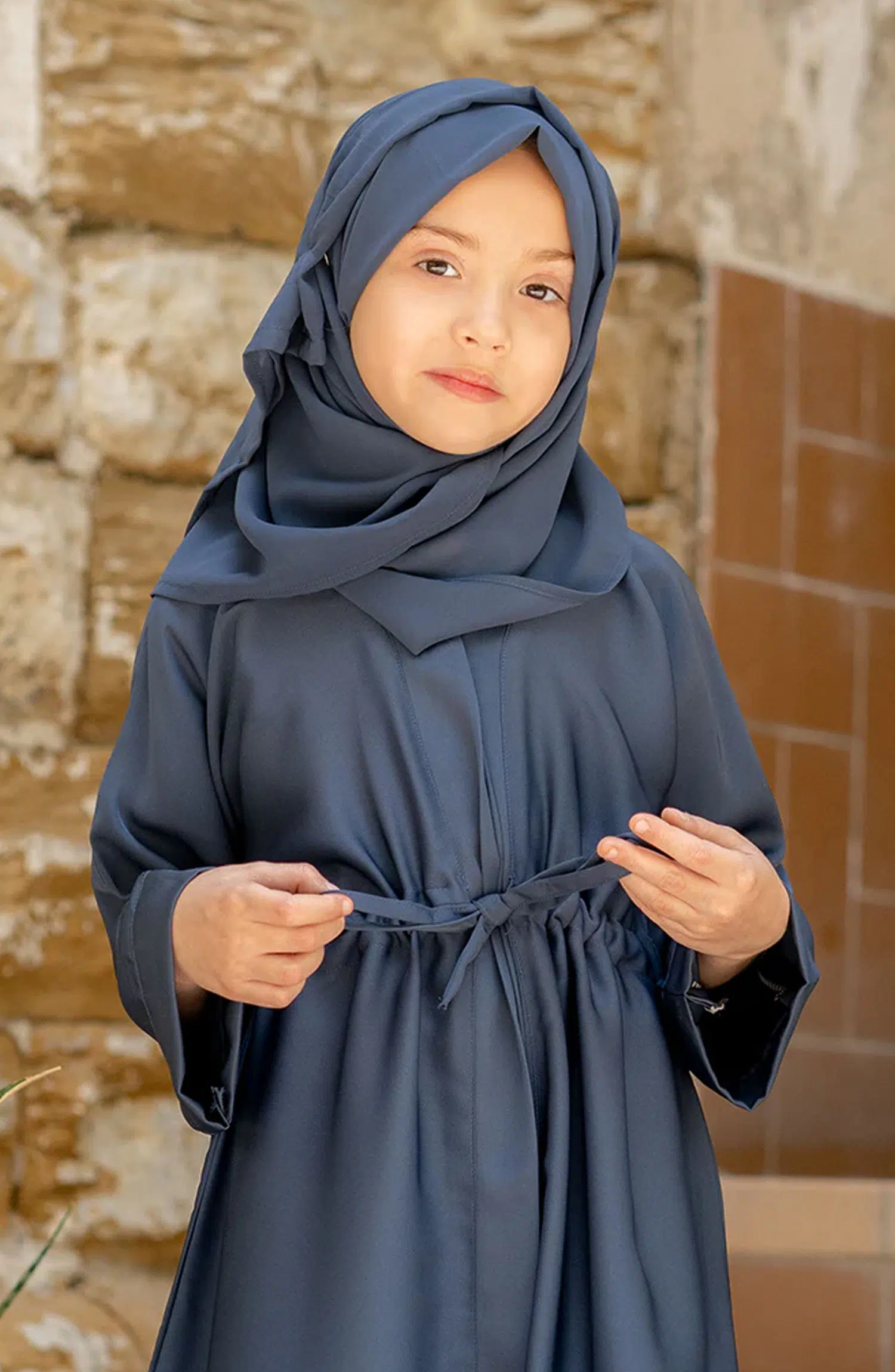 Black Camels Summer Kids Abaya Collection - Wafa Basic Abaya