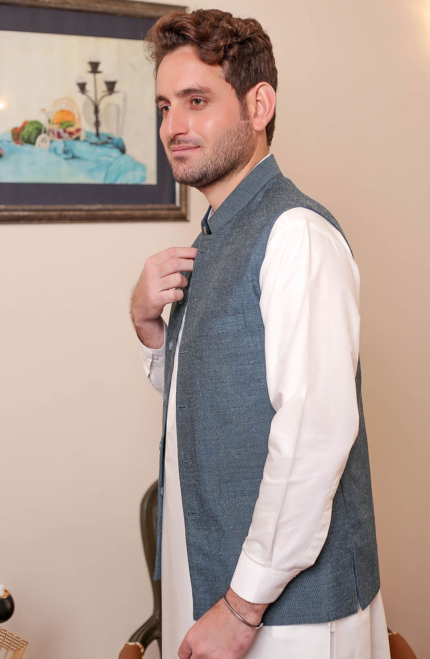 Real Image Mens Waist Coat and Prince Coat Collection - wp110