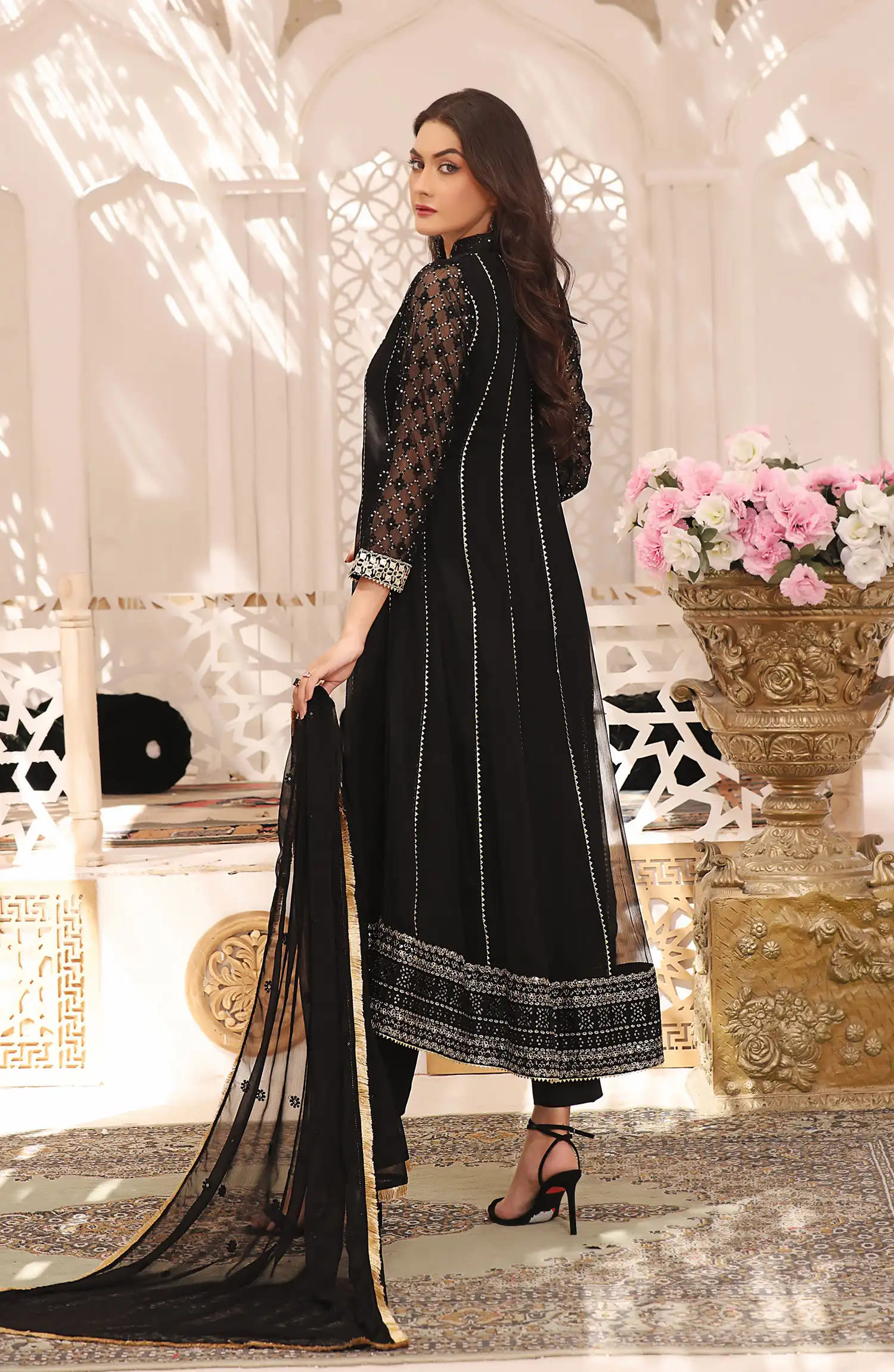 Roop Rang Stitched Collection By AL Harir Apparel-Zarif Black