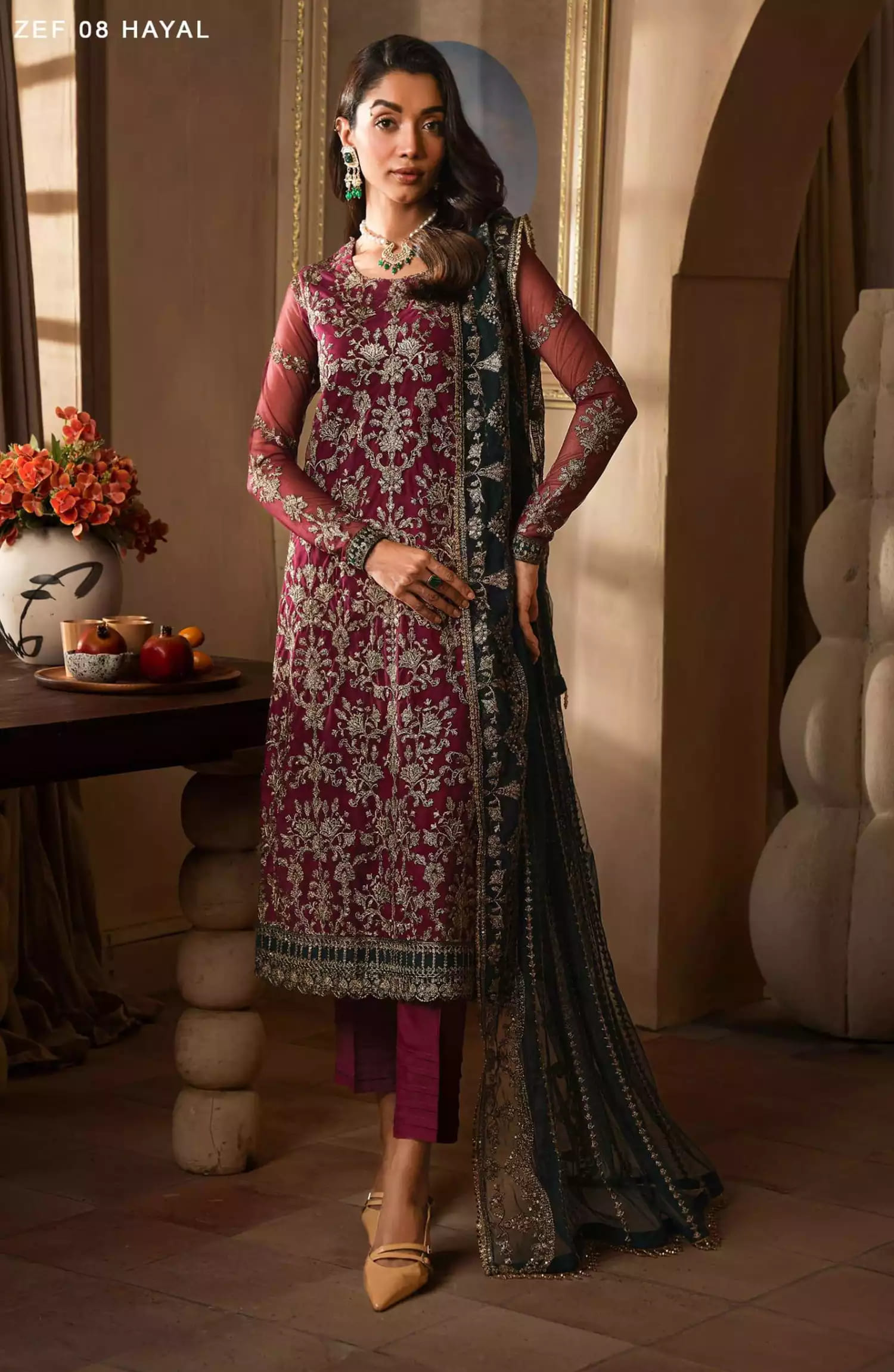 Zarif Emirah Unstitched Formals Collection -  ZEF 08 Hayal