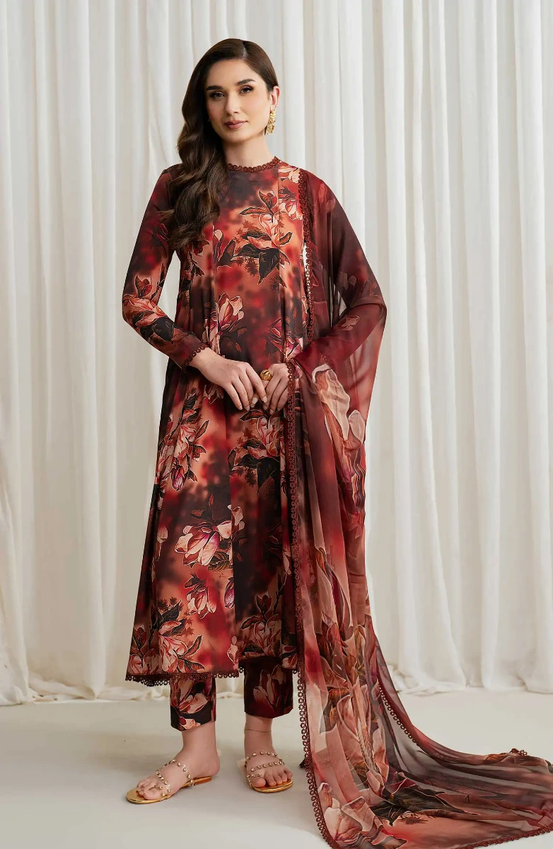 Zarif Printed Georgette Silk Collection 2024-ZGS 10 CLAIRE