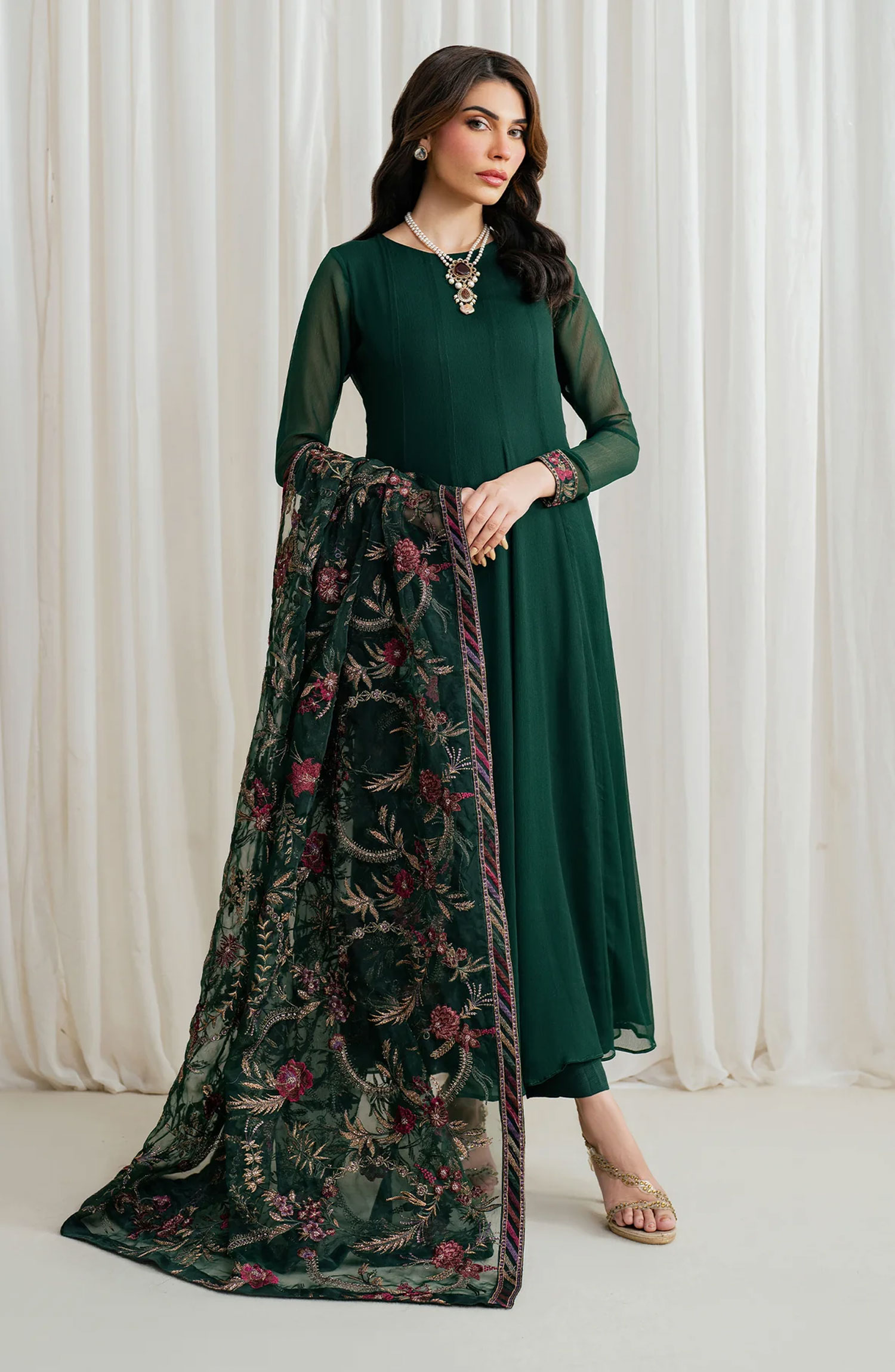 Zarif RTW Chiffon Frock Collection - ZRF-EMC-06