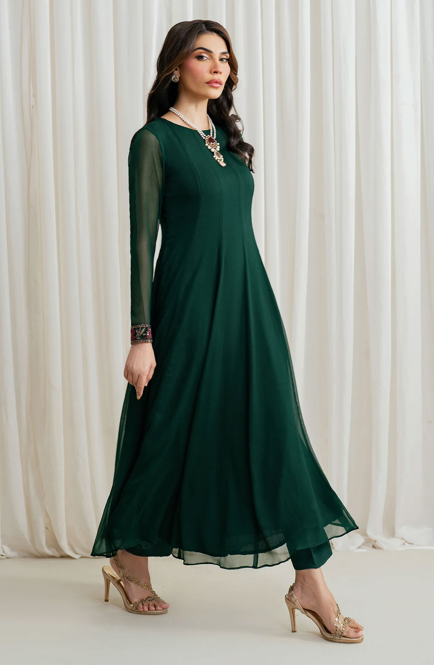 Zarif RTW Chiffon Frock Collection - ZRF-EMC-06