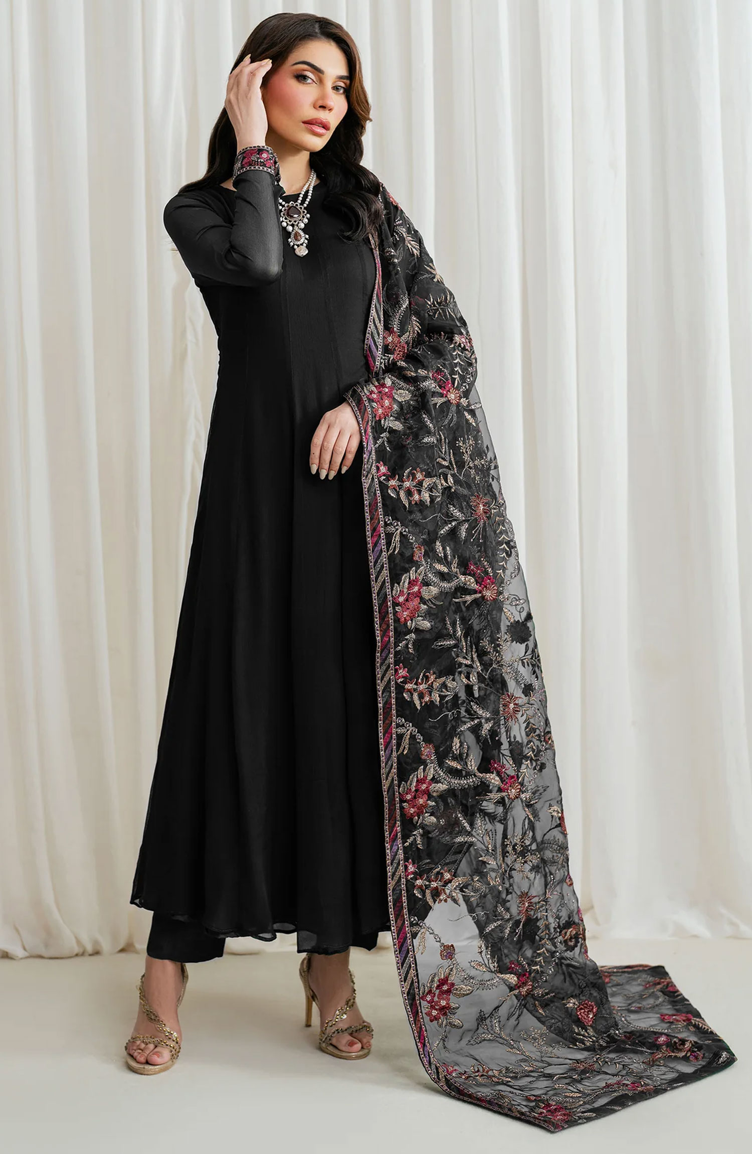 Zarif RTW Chiffon Frock Collection - ZRF-EMC-07