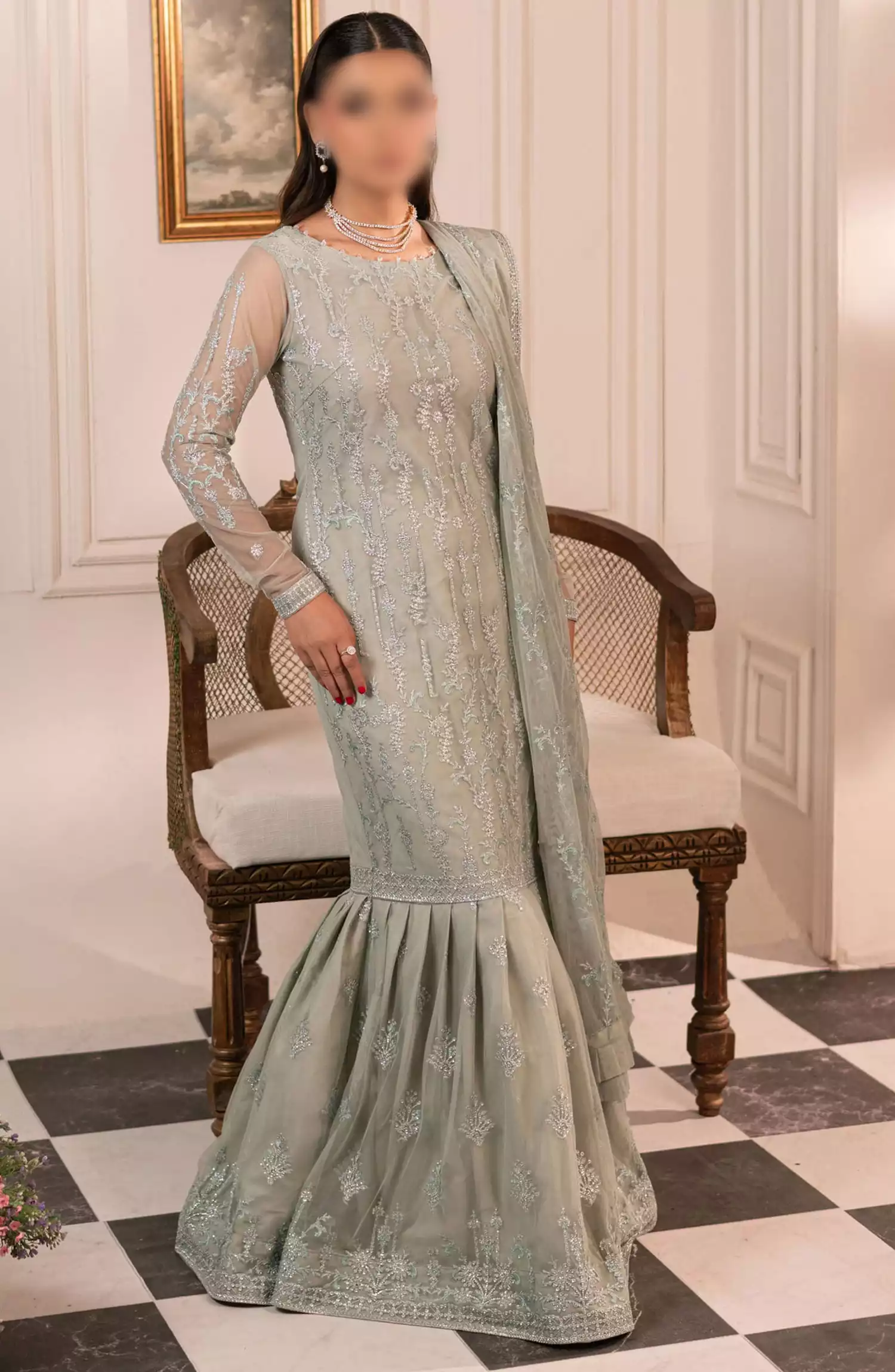 Inayat Unstitched Formals Wear By Zarif - ZRI-02 GULZAAR