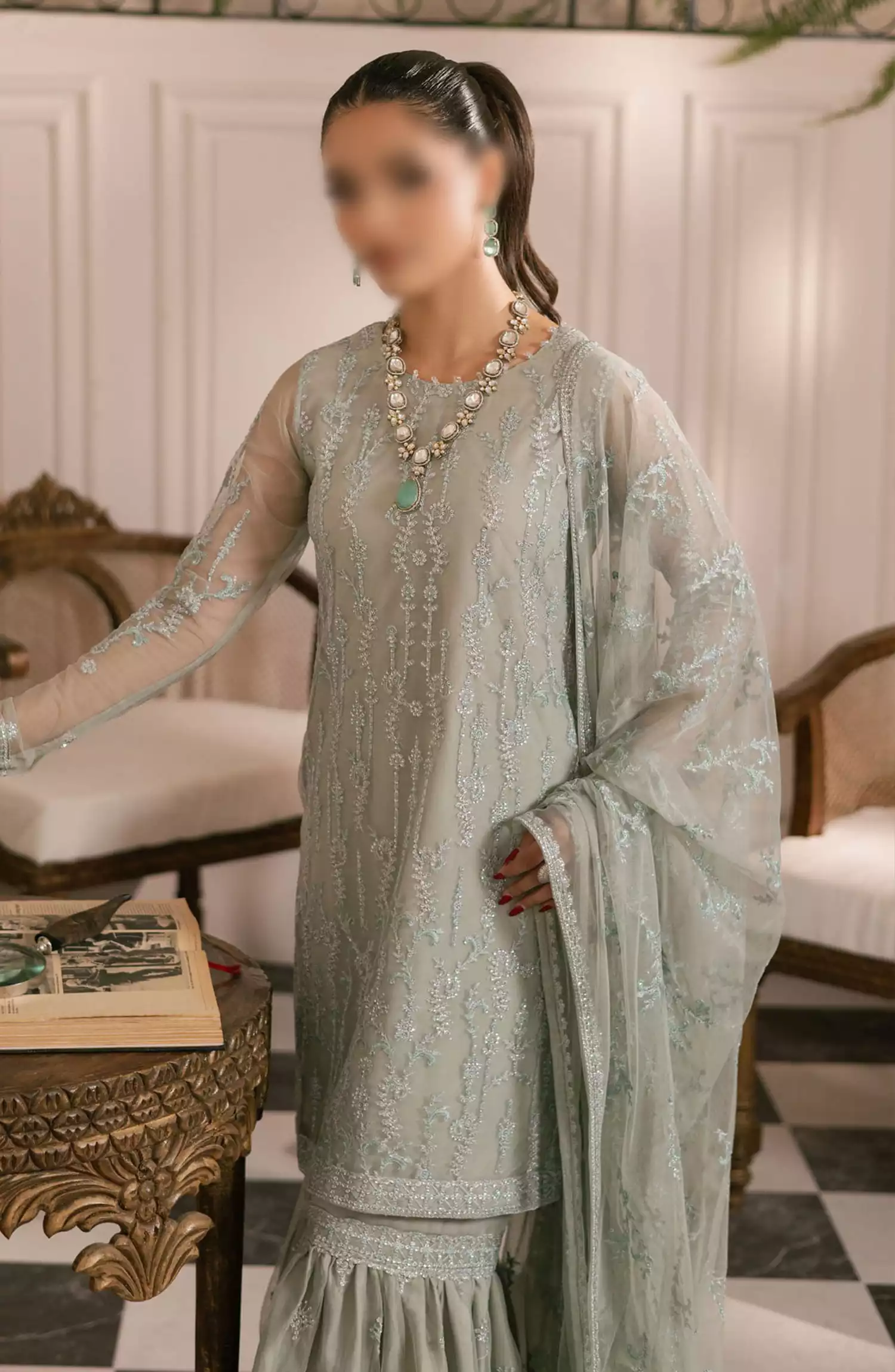 Inayat Unstitched Formals Wear By Zarif - ZRI-02 GULZAAR